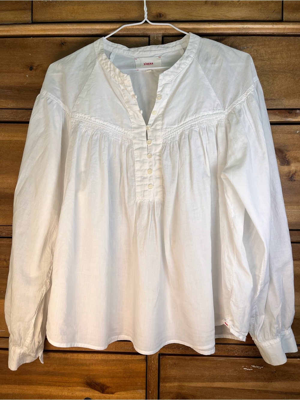 Xirena S wispy cotton flowy prairie summer light top